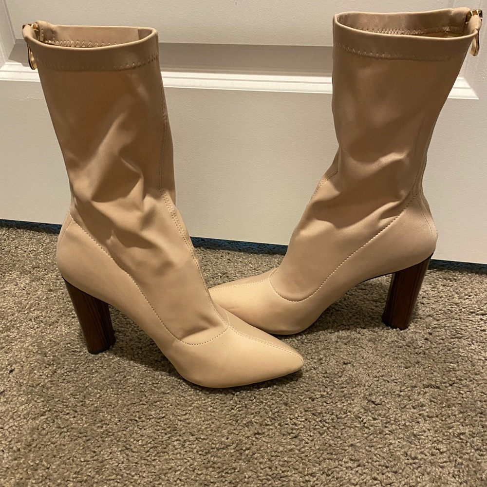 Nude booties